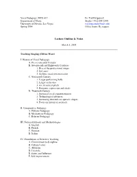 Lecture Outline & Notes