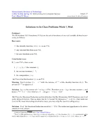 6.042J Lecture 19: Solutions
