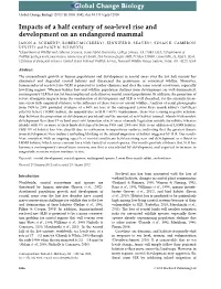Impacts of a Half Century of Sealevel Rise and Development on An