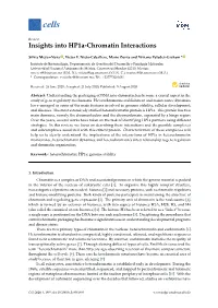 Insights Into Hp1a-Chromatin Interactions