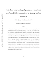 Interface Engineering of Graphene Nanosheet Reinforced Zrb2