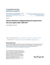 Selective Elimination of Malignant Melanoma Using the Novel Anti-Tumor Agents, OSW-1 and PEITC