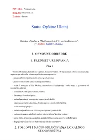 Statut Opštine Ulcinj