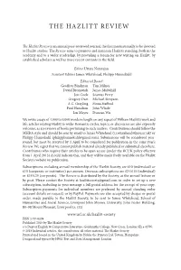 The Hazlitt Review