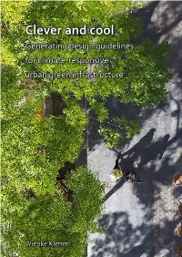 Clever and Cool Generating Design Guidelines for Climate-Responsive Urban Green Infrastructure