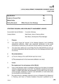 Key Decision No Listed on Forward Plan No Within Policy Yes Policy Document Milton Keynes Core Strategy
