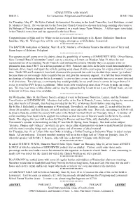 NEWSLETTER and DIARY ISSUE 3. for Lewannick, Polyphant and Trevadlock JUNE 1986
