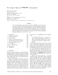 The Design of TEX and إ ج ائج: a Retrospective