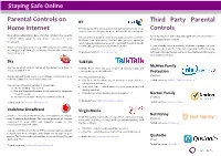 Third Party Parental Controls