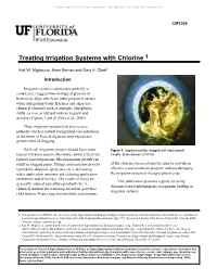 Treating Irrigation Systems with Chlorine 1