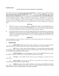 1. DEFINITIONS. 1.1. “D-BOX Motion Code ”