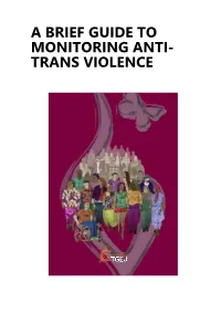 A Brief Guide to Monitoring Anti- Trans Violence