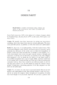 An Interview with Derek Parfit