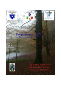 Calendario CAI - Programma 2021.Pdf