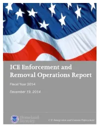 ICE Enforcement and Removal Operations Report