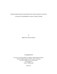 Index-Based Search Techniques for Visualization and Data Analysis Algorithms on Many-Core Systems