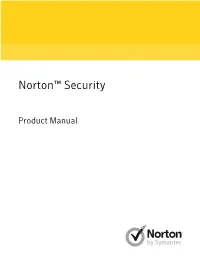 Norton™ Security: Product Manual