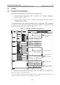 The Geological Interpretation Was Made Based on the Following Sheets