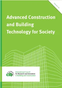 Advanced Construction and Building Technology for Society