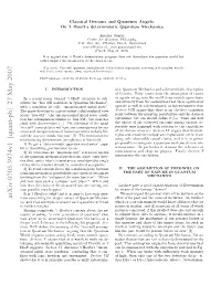 Arxiv:0705.3974V1 [Quant-Ph] 27 May 2007 Hw Hti Si Rnil Osbet Nf Indetermin- Unify to Possible Principle in Experiment