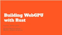 Building Webgpu with Rust
