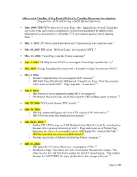 Crossfire Hurricane Investigation Prepared for 12/18/19 Hearing with IG Michael Horowitz
