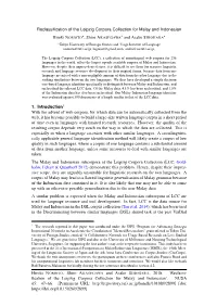 Reclassification of the Leipzig Corpora Collection for Malay and Indonesian