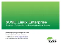 Remote Desktop Server: XDMCP