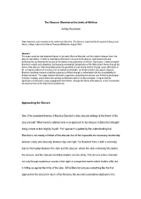 The Obscure: Blanchot at the Limits of Nihilism