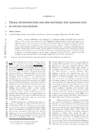Thesis, Deconstruction and New Synthesis: the Changing Face 3 of Applied Pollination