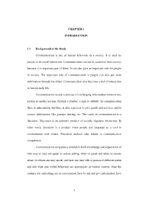 1 CHAPTER I INTRODUCTION 1.1 Background of the Study