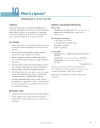 10 What Is a Species? Investigation • 3–4 C L a S S S E S S I O N S
