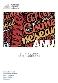 2020 Criminology Handbook