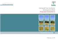 Campbell Park Northside Development Brief Proposed Amendments