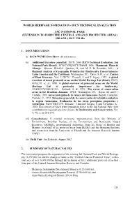 Iucn Technical Evaluation Jaú