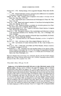 Rediscovery of the Bolivian Recurvebill with Notes on Other Little