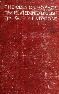 The Odes of Horace