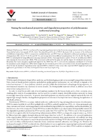 Tuning the Mechanical Properties and Degradation Properties of Polydioxanone Isothermal Annealing
