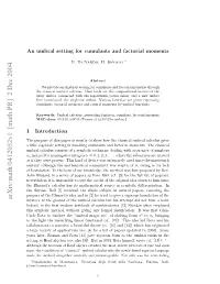 Arxiv:Math/0412052V1 [Math.PR] 2 Dec 2004 Aetemto Loehruwed N Naaebe O Nywa Only Not Unmanageable