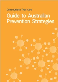 Communities That Care Guide to Australian Prevention Strategies