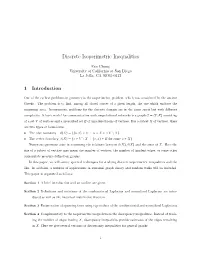 Discrete Isoperimetric Inequalities