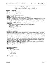 Finding Aid Template