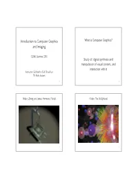 Introduction to Computer Graphics and Imaging
