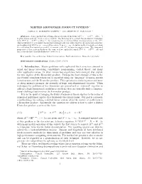 SHIFTED KRONECKER PRODUCT SYSTEMS ∗ 1. Introduction. Matrix Problems with Replicated Block Structure Abound in Signal and Imag