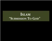 “Submission to God” Objective