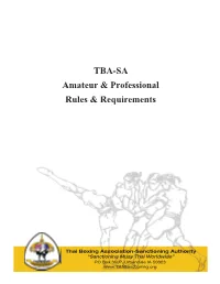 TBA-SA Rules