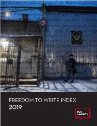 Freedom to Write Index 2019