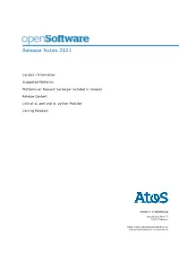 Opensoftware 2021 Contact / Information