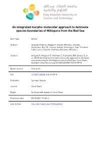 CORE Arrigoni Et Al Millepora.Docx Click Here To
