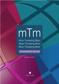Minor Translating Major Major Translating Minor